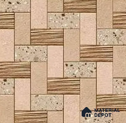 Punch Look Floor Tile TL 07762 P 2606 1.31 ft x 1.31 ft Vitrified Matte Finish Tile - 11 mm | Suitable for Outdoor Parking, Terrace, Balcony | Pattern Alignment May Vary | 2-3 mm Spacer is Mandatory