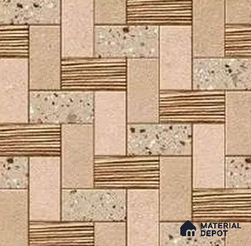 Punch Look Floor Tile TL 07762 P 2606 1.31 ft x 1.31 ft Vitrified Matte Finish Tile - 11 mm | Suitable for Outdoor Parking, Terrace, Balcony | Pattern Alignment May Vary | 2-3 mm Spacer is Mandatory