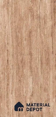 Stone Look Floor & Wall Tile TL 07802 Roman Traventine Brown 4 ft x 2 ft Vitrified Glossy Finish Tile - 9 mm |  Random 3 | Suitable for Living Room, Bedroom, Bathroom & Kitchen