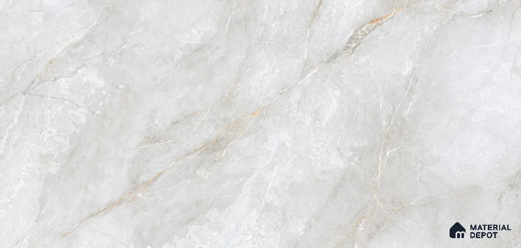Marble Look Floor & Wall Tile TL 07729 B Rubico Gold White 4 ft x 2 ft Vitrified Glossy Finish Tile - 9 mm | Random 4 | Suitable for Living Room, Bedroom, Bathroom & Kitchen