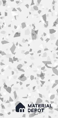 Terrazzo Floor & Wall Tile TL 07815 B Trusty Chip Grey 4 ft x 2 ft Vitrified Glossy Finish Tile - 9 mm |  Random 3 | Suitable for Living Room, Bedroom, Bathroom & Kitchen