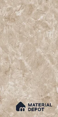 Marble Look Floor & Wall Tile TL 07813 B Glory Brown 4 ft x 2 ft Vitrified Glossy Finish Tile - 9 mm |  Random 3 | Suitable for Living Room, Bedroom, Bathroom & Kitchen