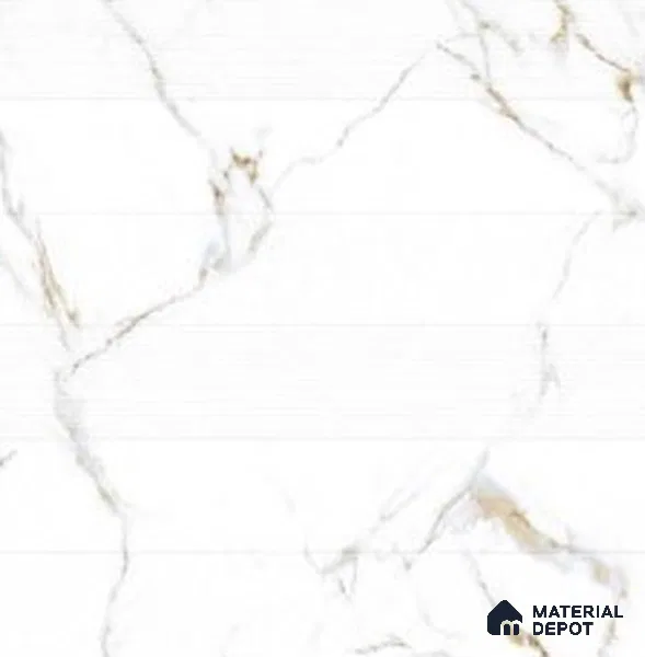 Marble Look Wall & Floor Tile TL 07745 B Opal Satuario Classic Decor 2 ft x 2 ft Vitrified Matte Finish Tile - 9 mm | Suitable for Outdoor Parking, Terrace, Balcony