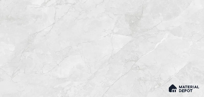 Marble Look Floor & Wall Tile TL 07726 Eliza Bianco 4 ft x 2 ft Vitrified Glossy Finish Tile - 9 mm |  Random 4 | Suitable for Living Room, Bedroom, Bathroom & Kitchen