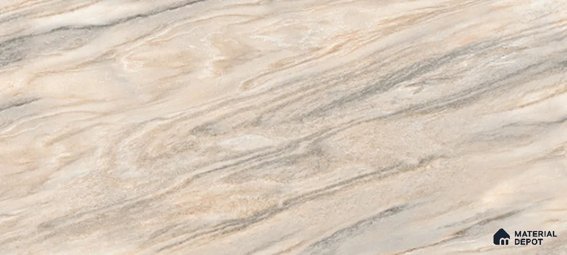 Marble Look Floor & Wall Tile TL 07724 B El Rowan Multy 4 ft x 2 ft Vitrified Glossy Finish Tile - 9 mm | Random 3 | Suitable for Living Room, Bedroom, Bathroom & Kitchen
