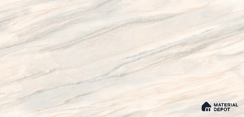Marble Look Floor & Wall Tile TL 07724 El Rowan Delux 4 ft x 2 ft Vitrified Glossy Finish Tile - 9 mm |  Random 3 | Suitable for Living Room, Bedroom, Bathroom & Kitchen