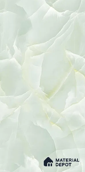 Marble Look Floor & Wall Tile TL 07818 B Tess Green 4 ft x 2 ft Vitrified Glossy Finish Tile - 9 mm | Random 3 | Suitable for Living Room, Bedroom, Bathroom & Kitchen