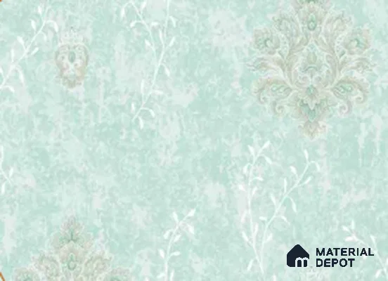 210328 | 10 Meter x 21 Inches Damask Look Wallpaper - 57.41 Sq. Ft. | Minimum 15% wastage during installation