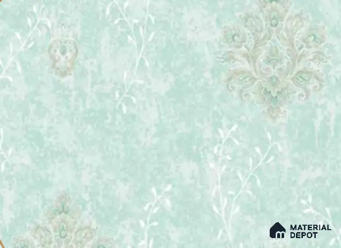 210328 | 10 Meter x 21 Inches Damask Look Wallpaper - 57.41 Sq. Ft. | Minimum 15% wastage during installation