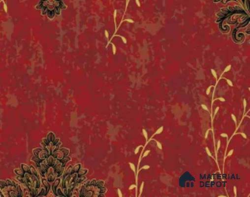 210330 | 10 Meter x 21 Inches Damask Look Wallpaper - 57.41 Sq. Ft. | Minimum 15% wastage during installation