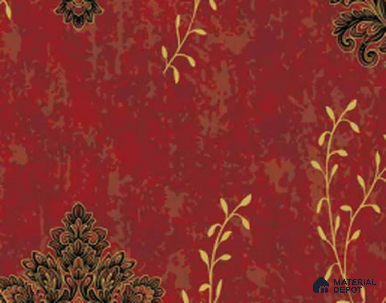 210330 | 10 Meter x 21 Inches Damask Look Wallpaper - 57.41 Sq. Ft. | Minimum 15% wastage during installation