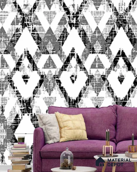 210368 | 10 Meter x 21 Inches Patterned Look Wallpaper - 57.41 Sq. Ft. | Minimum 15% wastage during installation