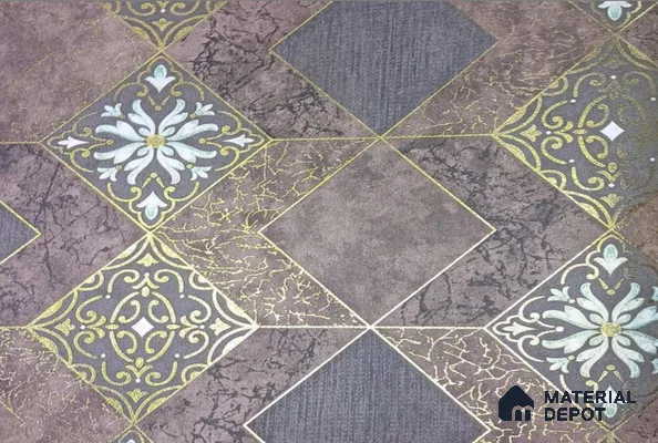 AMFL22612 | 10 Meter x 21 Inches Geometric Look Wallpaper - 57.41 Sq. Ft. | Minimum 15% wastage during installation