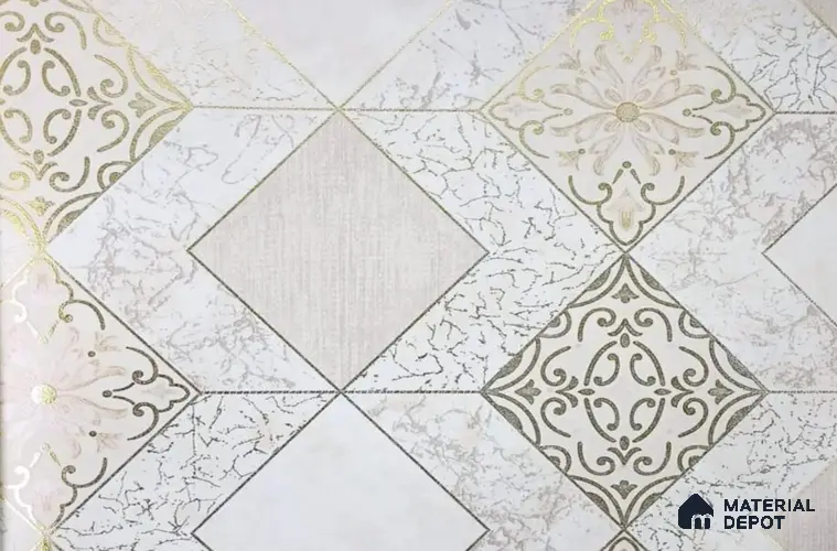 AMFL22613 | 10 Meter x 21 Inches Geometric Look Wallpaper - 57.41 Sq. Ft. | Minimum 15% wastage during installation