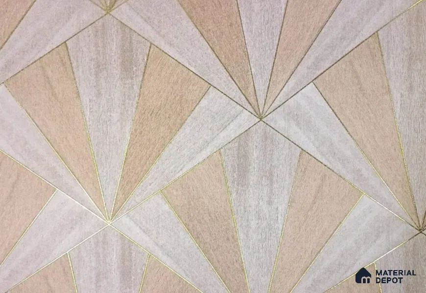 AMFL22625 | 10 Meter x 21 Inches Geometric Look Wallpaper - 57.41 Sq. Ft. | Minimum 15% wastage during installation