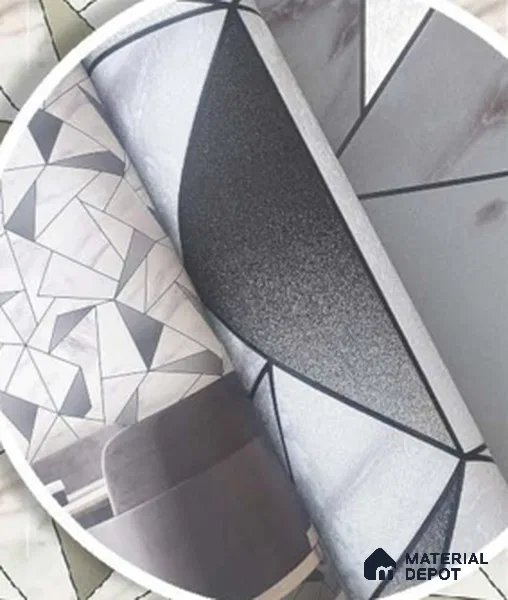 228102 | 10 Meter x 21 Inches Geometric Look Wallpaper - 57.41 Sq. Ft. | Minimum 15% wastage during installation