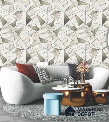 228102 | 10 Meter x 21 Inches Geometric Look Wallpaper - 57.41 Sq. Ft. | Minimum 15% wastage during installation