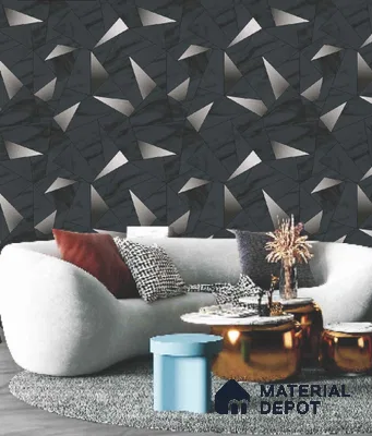 228104 | 10 Meter x 21 Inches Geometric Look Wallpaper - 57.41 Sq. Ft. | Minimum 15% wastage during installation