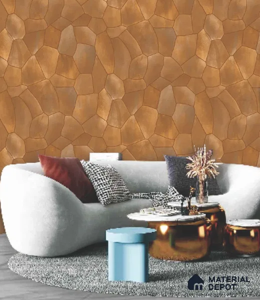 228106 | 10 Meter x 21 Inches Patterned Look Wallpaper - 57.41 Sq. Ft. | Minimum 15% wastage during installation