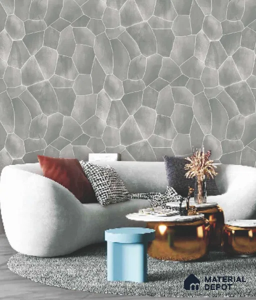 228110 | 10 Meter x 21 Inches Patterned Look Wallpaper - 57.41 Sq. Ft. | Minimum 15% wastage during installation
