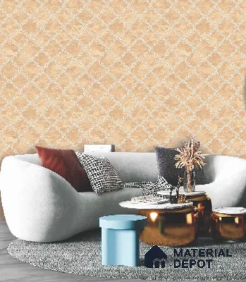228113 | 10 Meter x 21 Inches Geometric Look Wallpaper - 57.41 Sq. Ft. | Minimum 15% wastage during installation
