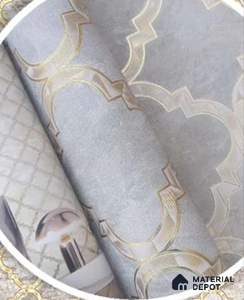 228116 | 10 Meter x 21 Inches Geometric Look Wallpaper - 57.41 Sq. Ft. | Minimum 15% wastage during installation