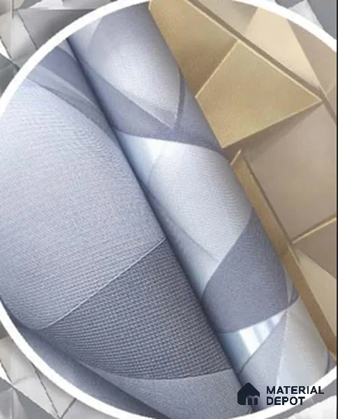 228118 | 10 Meter x 21 Inches Geometric Look Wallpaper - 57.41 Sq. Ft. | Minimum 15% wastage during installation