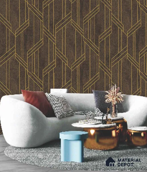 228125 | 10 Meter x 21 Inches Patterned Look Wallpaper - 57.41 Sq. Ft. | Minimum 15% wastage during installation