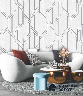 228127 | 10 Meter x 21 Inches Patterned Look Wallpaper - 57.41 Sq. Ft. | Minimum 15% wastage during installation