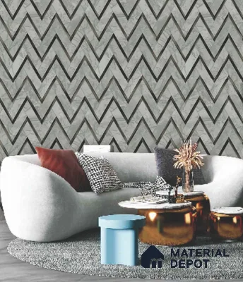 228128 | 10 Meter x 21 Inches Patterned Look Wallpaper - 57.41 Sq. Ft. | Minimum 15% wastage during installation