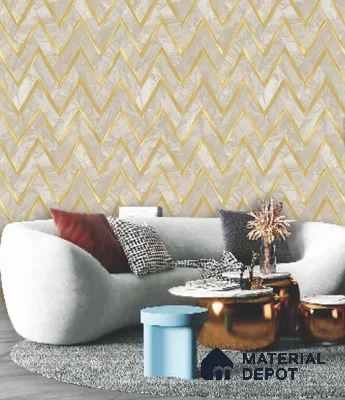 228129 | 10 Meter x 21 Inches Patterned Look Wallpaper - 57.41 Sq. Ft. | Minimum 15% wastage during installation