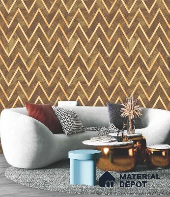 228130 | 10 Meter x 21 Inches Patterned Look Wallpaper - 57.41 Sq. Ft. | Minimum 15% wastage during installation