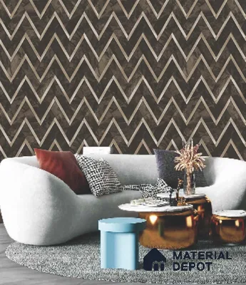 228132 | 10 Meter x 21 Inches Patterned Look Wallpaper - 57.41 Sq. Ft. | Minimum 15% wastage during installation