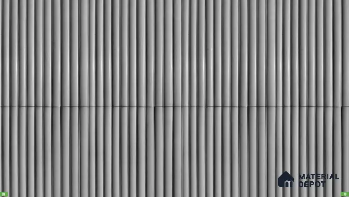 Reversal 30 3 ft x 1 ft Fluted Panels Series Concrete Panel - 18 mm