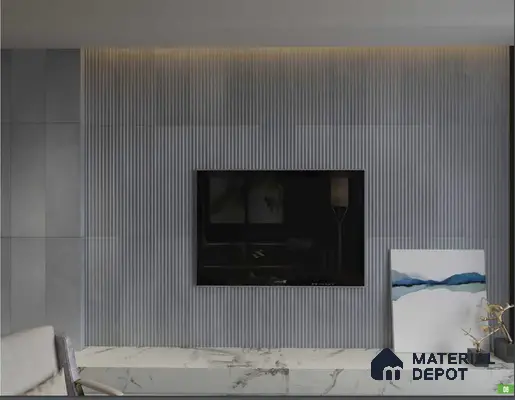 Reversal 30 3 ft x 1 ft Fluted Panels Series Concrete Panel - 18 mm