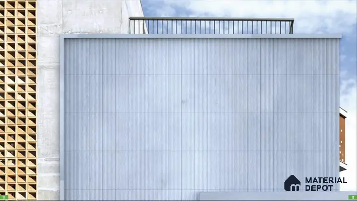 Reversal 30 3 ft x 1 ft Fluted Panels Series Concrete Panel - 18 mm