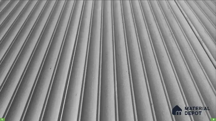 Reversal 60 3 ft x 1 ft Fluted Panels Series Concrete Panel - 18 mm