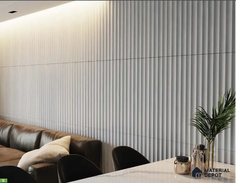 Reversal 60 3 ft x 1 ft Fluted Panels Series Concrete Panel - 18 mm