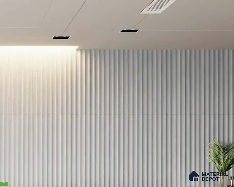 Reversal 60 3 ft x 1 ft Fluted Panels Series Concrete Panel - 18 mm