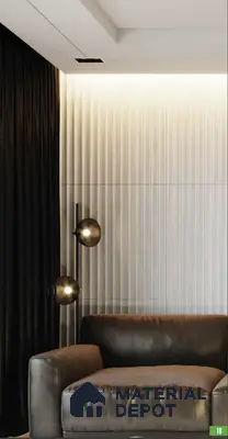 Reversal 60 3 ft x 1 ft Fluted Panels Series Concrete Panel - 18 mm