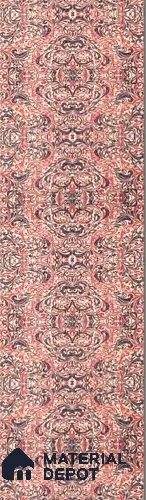 Red Patterned Look Cork Decorative Wall Panel PN 03693 8 ft x 2 ft - 1.25 mm | Suitable for Feature Wall, TV Unit & Living Room | Width is Subjected to 5% Variation