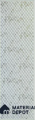 White Embossed Look Decorative Wall Panel PN 03119 8 ft x 2 ft - 1.5 mm | Suitable for Feature Wall, TV Unit & Living Room | Width is Subjected to 5% Variation
