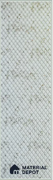 White Embossed Look Decorative Wall Panel PN 03119 8 ft x 2 ft - 1.5 mm | Suitable for Feature Wall, TV Unit & Living Room | Width is Subjected to 5% Variation