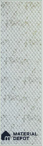 White Embossed Look Decorative Wall Panel PN 03119 8 ft x 2 ft - 1.5 mm | Suitable for Feature Wall, TV Unit & Living Room | Width is Subjected to 5% Variation