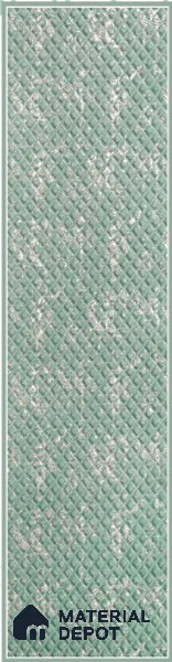 Green Embossed Look Decorative Wall Panel PN 03121 8 ft x 2 ft - 1.5 mm | Suitable for Feature Wall, TV Unit & Living Room | Width is Subjected to 5% Variation