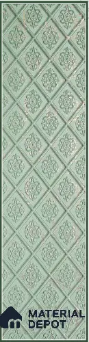 Green Embossed Look Decorative Wall Panel PN 03124 8 ft x 2 ft - 1.5 mm | Suitable for Feature Wall, TV Unit & Living Room | Width is Subjected to 5% Variation