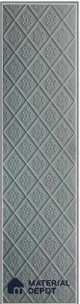 Grey Embossed Look Decorative Wall Panel PN 03128 8 ft x 2 ft - 1.5 mm | Suitable for Feature Wall, TV Unit & Living Room | Width is Subjected to 5% Variation
