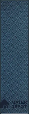 Blue Embossed Look Decorative Wall Panel PN 03129 8 ft x 2 ft - 1.5 mm | Suitable for Feature Wall, TV Unit & Living Room | Width is Subjected to 5% Variation