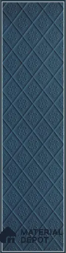 Blue Embossed Look Decorative Wall Panel PN 03129 8 ft x 2 ft - 1.5 mm | Suitable for Feature Wall, TV Unit & Living Room | Width is Subjected to 5% Variation