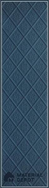 Blue Embossed Look Decorative Wall Panel PN 03129 8 ft x 2 ft - 1.5 mm | Suitable for Feature Wall, TV Unit & Living Room | Width is Subjected to 5% Variation
